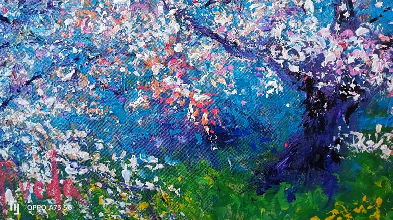 Original Expressionism Landscape Painting by Andrés Rueda