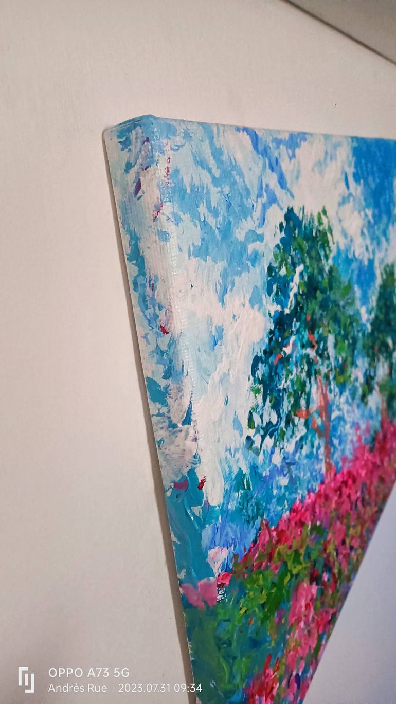 Original Abstract Expressionism Landscape Painting by Andrés Rueda