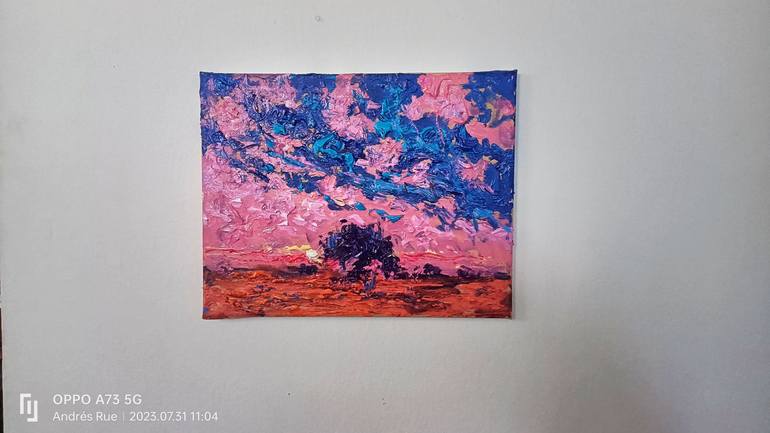 Original Abstract Expressionism Landscape Painting by Andrés Rueda