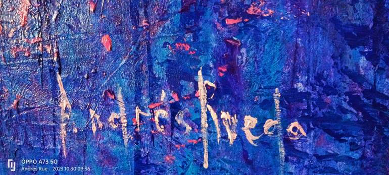 Original Abstract Expressionism Landscape Painting by Andrés Rueda