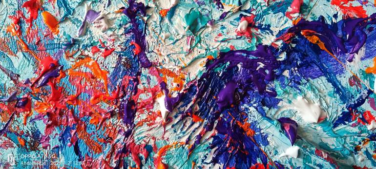 Original Abstract Expressionism Landscape Painting by Andrés Rueda