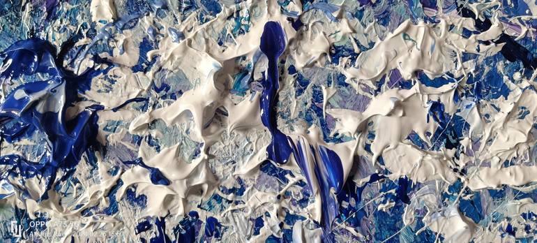 Original Abstract Expressionism Floral Painting by Andrés Rueda