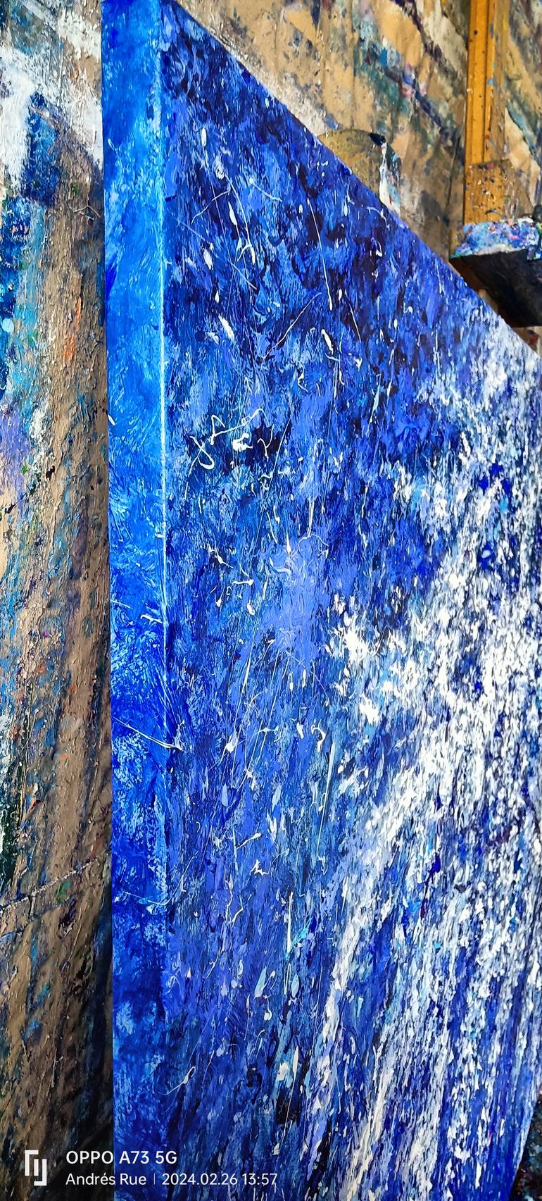 Original Abstract Expressionism Floral Painting by Andrés Rueda