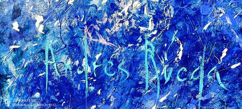 Original Abstract Expressionism Floral Painting by Andrés Rueda