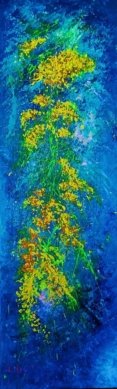 Print of Abstract Expressionism Floral Paintings by Andrés Rueda
