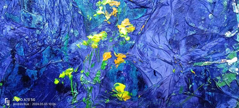 Original Abstract Expressionism Botanic Painting by Andrés Rueda