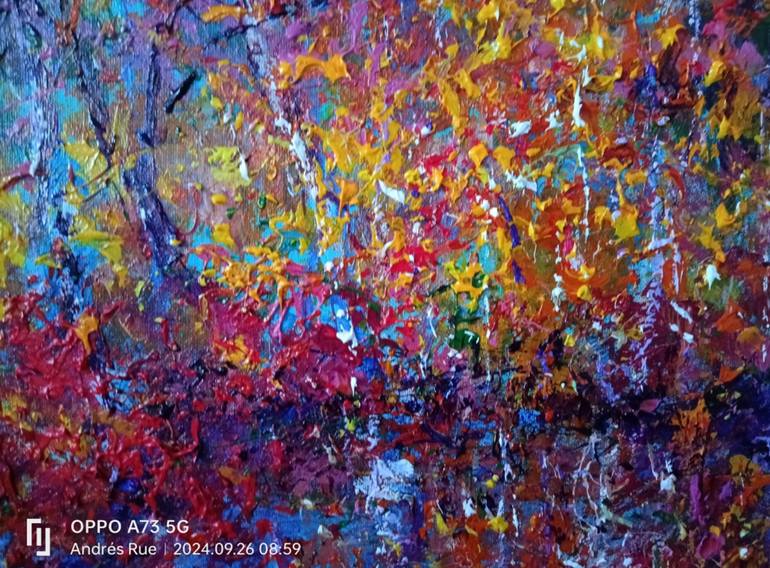 Original Abstract Expressionism Landscape Painting by Andrés Rueda