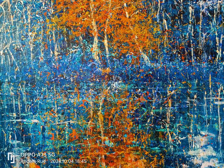 Original Abstract Expressionism Landscape Painting by Andrés Rueda