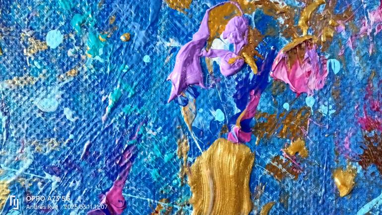 Original Abstract Expressionism Erotic Painting by Andrés Rueda