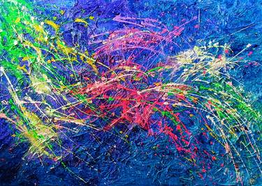 Original Abstract Expressionism Abstract Painting by Andrés Rueda
