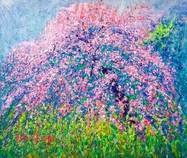 Original Expressionism Landscape Painting by Andrés Rueda