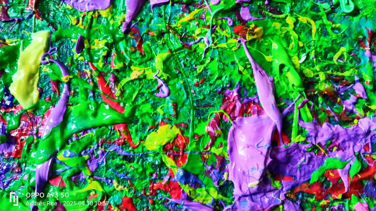 Original Abstract Expressionism Landscape Painting by Andrés Rueda