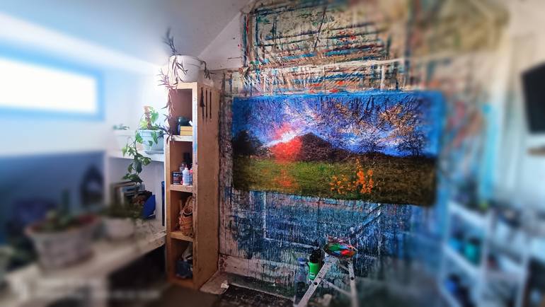 Original Contemporary Landscape Painting by Andrés Rueda