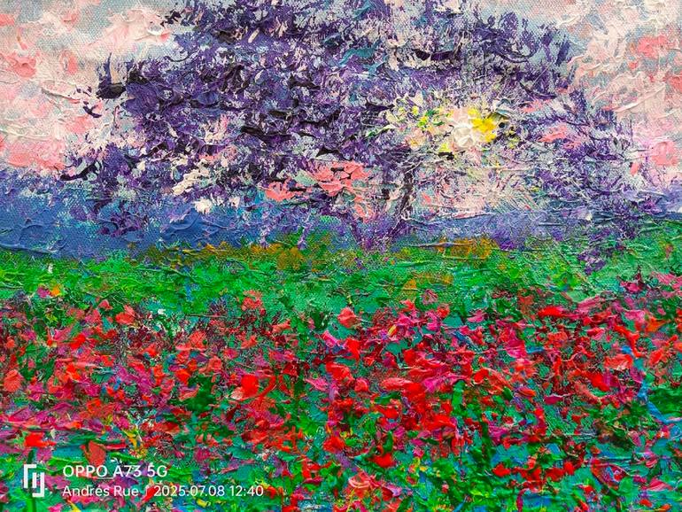 Original Abstract Expressionism Landscape Painting by Andrés Rueda