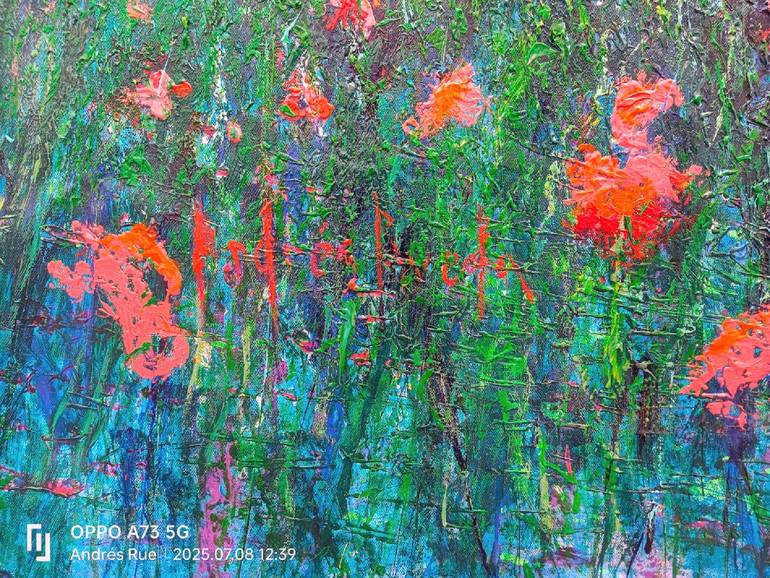 Original Abstract Expressionism Landscape Painting by Andrés Rueda