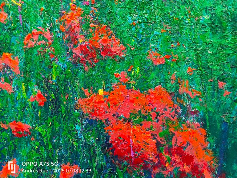 Original Abstract Expressionism Landscape Painting by Andrés Rueda