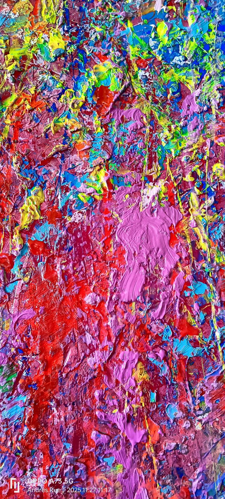 Original Abstract Expressionism Abstract Painting by Andrés Rueda