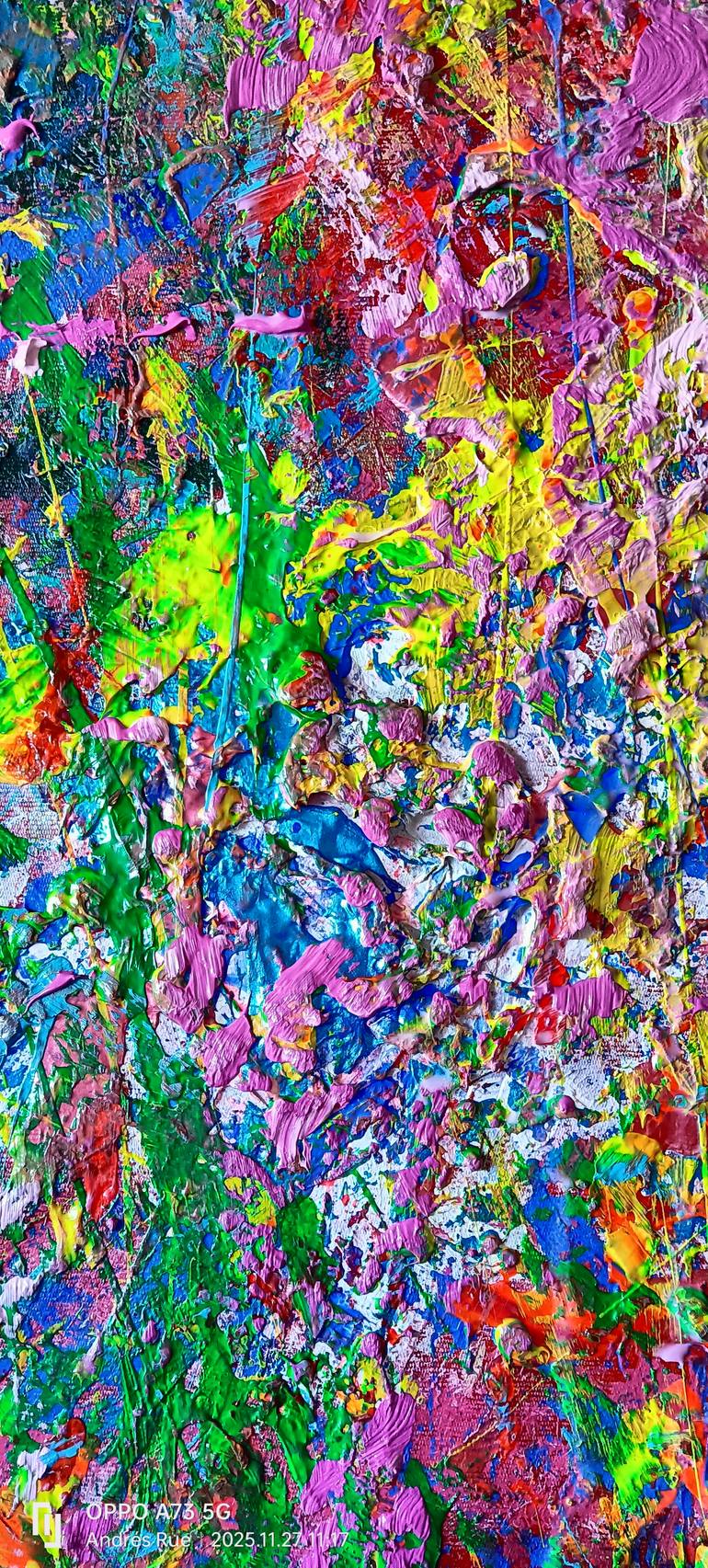 Original Abstract Expressionism Abstract Painting by Andrés Rueda
