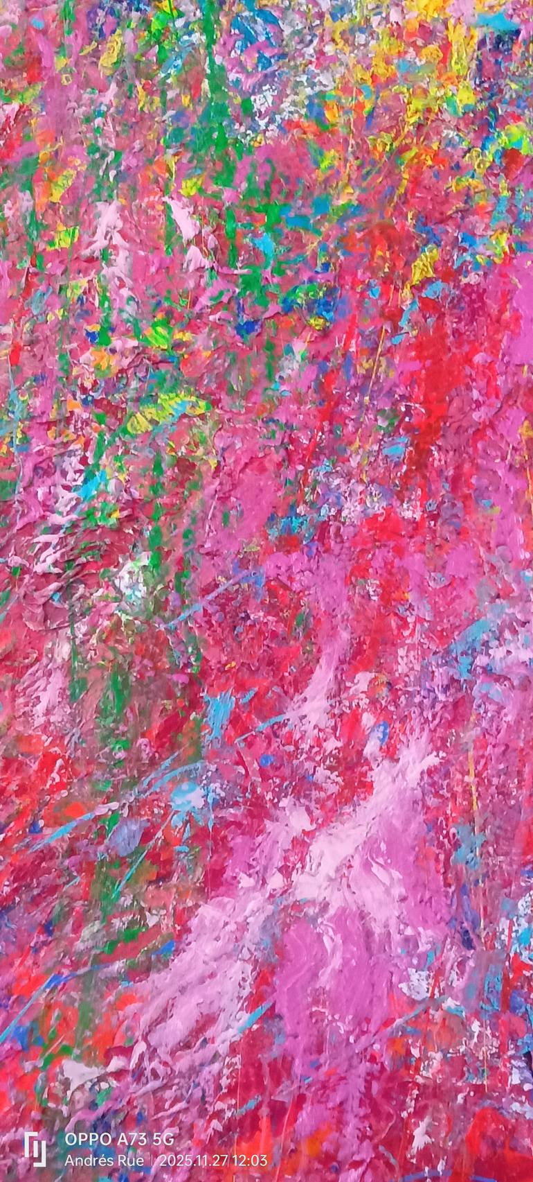 Original Abstract Expressionism Abstract Painting by Andrés Rueda