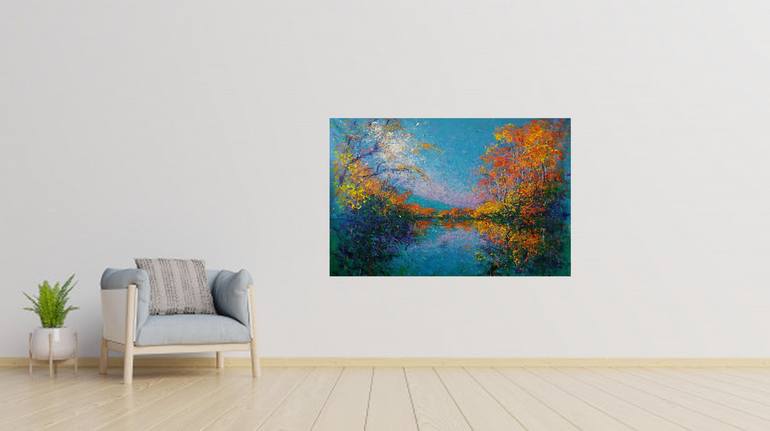 Original Impressionism Landscape Painting by Andrés Rueda