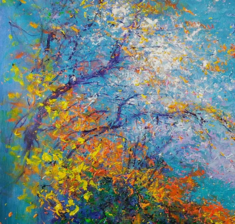 Original Impressionism Landscape Painting by Andrés Rueda