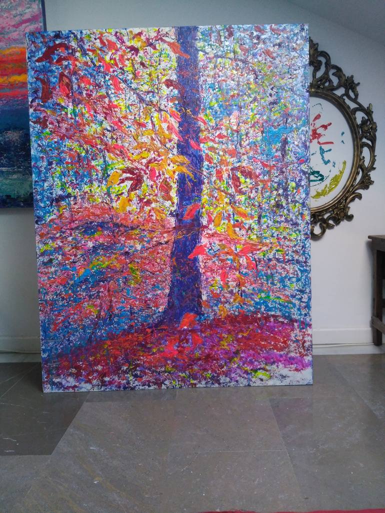 Original Expressionism Landscape Painting by Andrés Rueda