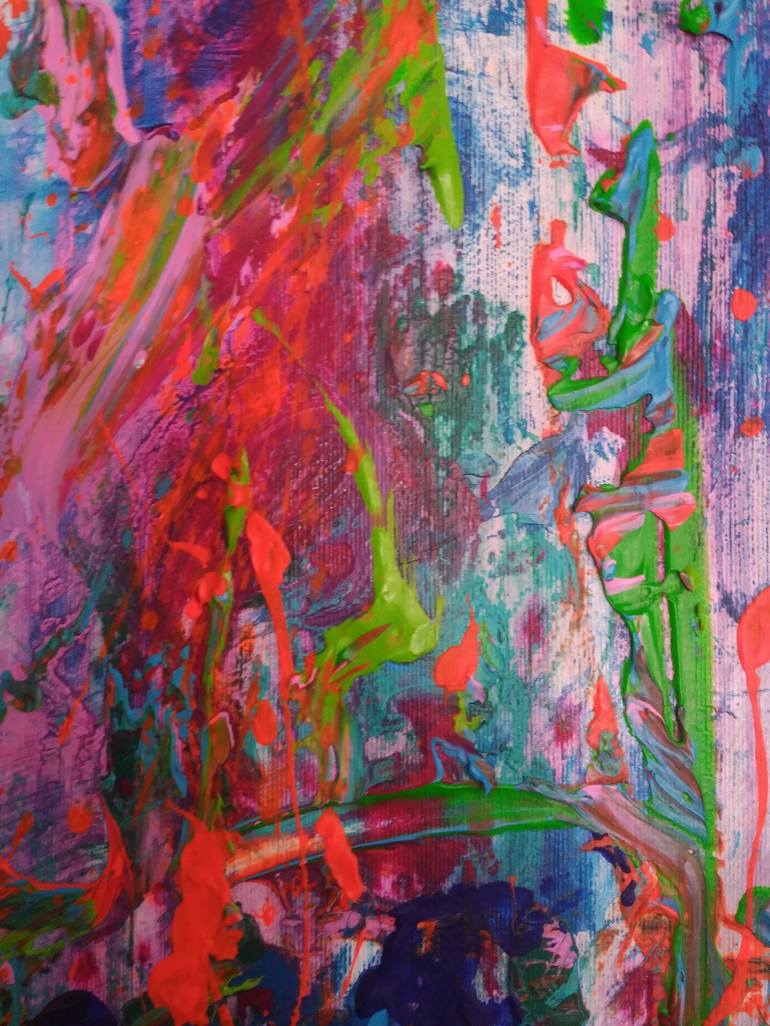 Original Abstract Expressionism Fantasy Painting by Andrés Rueda