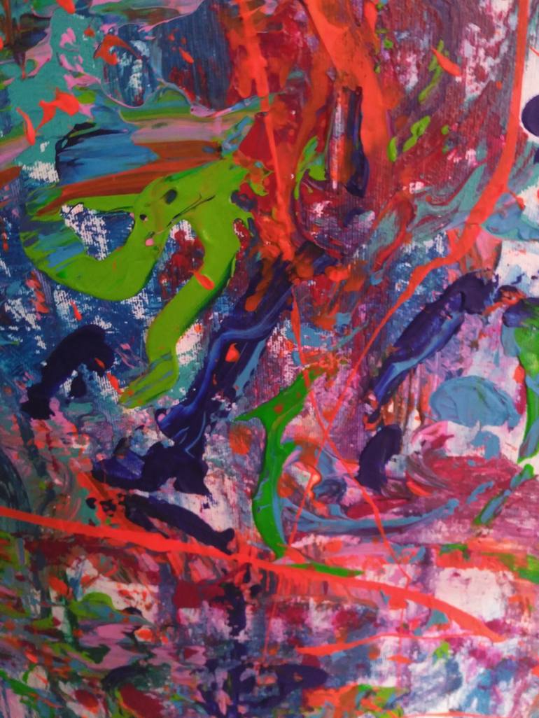 Original Abstract Expressionism Fantasy Painting by Andrés Rueda