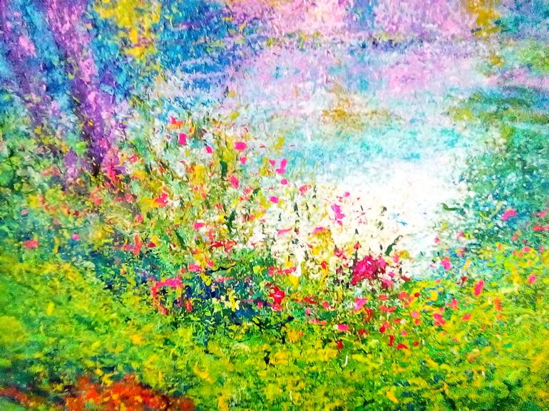 Original Impressionism Landscape Painting by Andrés Rueda