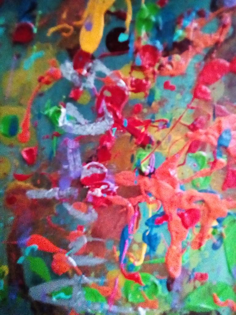 Original Abstract Expressionism Graffiti Painting by Andrés Rueda