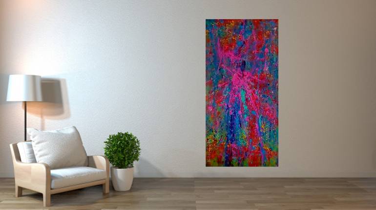 Original Abstract Expressionism Graffiti Painting by Andrés Rueda