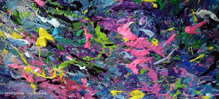 Original Abstract Expressionism Nature Painting by Andrés Rueda