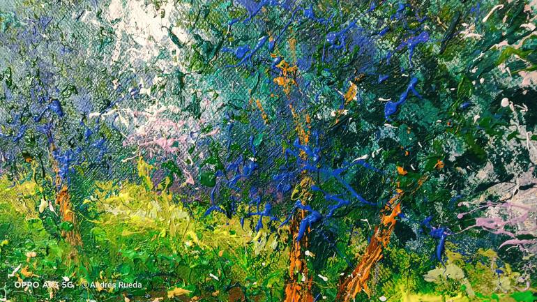 Original Abstract Expressionism Landscape Painting by Andrés Rueda