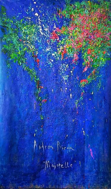 Original Abstract Expressionism Floral Paintings by Andrés Rueda