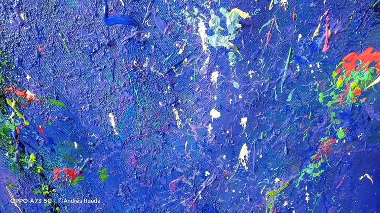 Original Abstract Expressionism Floral Painting by Andrés Rueda