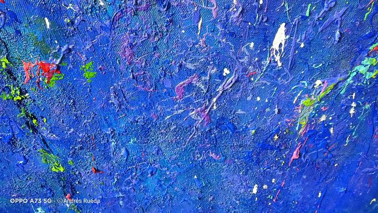 Original Abstract Expressionism Floral Painting by Andrés Rueda