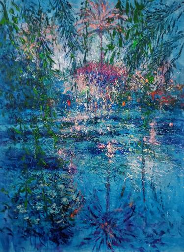 Original Abstract Expressionism Garden Paintings by Andrés Rueda