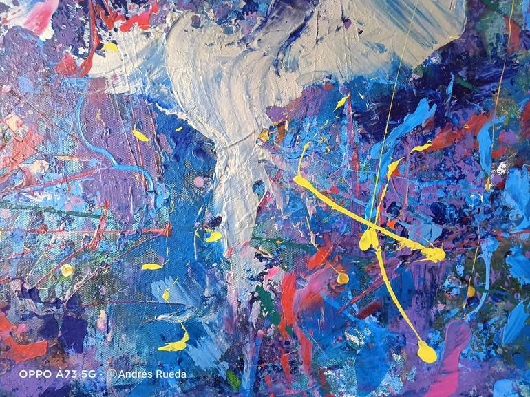 Original Abstract Expressionism Fashion Painting by Andrés Rueda