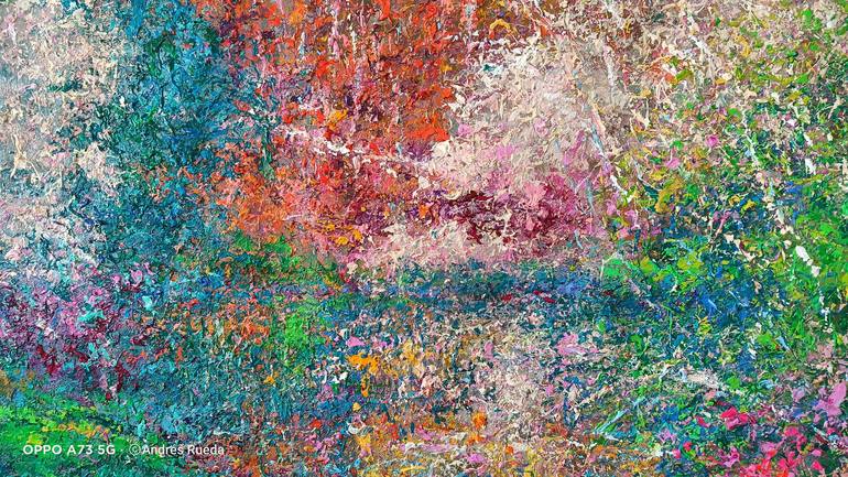 Original Abstract Expressionism Landscape Painting by Andrés Rueda