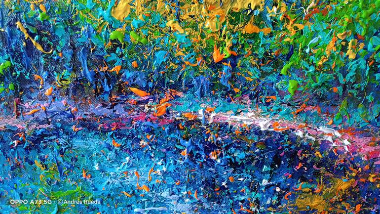 Original Expressionism Landscape Painting by Andrés Rueda