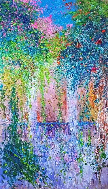Original Abstract Expressionism Garden Paintings by Andrés Rueda