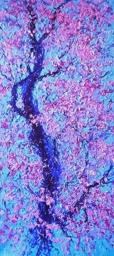 Original Abstract Expressionism Floral Paintings by AndréS Rueda