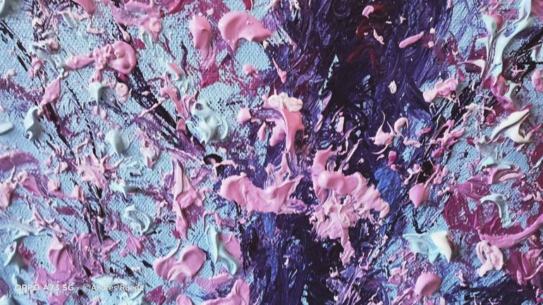 Original Abstract Expressionism Floral Painting by Andrés Rueda