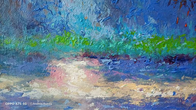 Original Abstract Expressionism Landscape Painting by Andrés Rueda