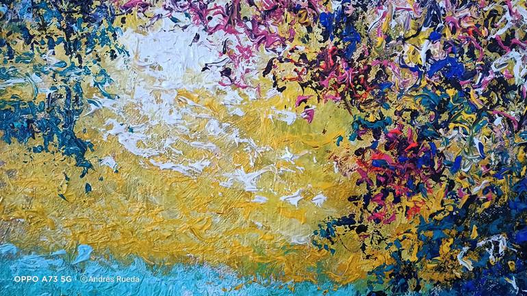 Original Abstract Expressionism Landscape Painting by Andrés Rueda