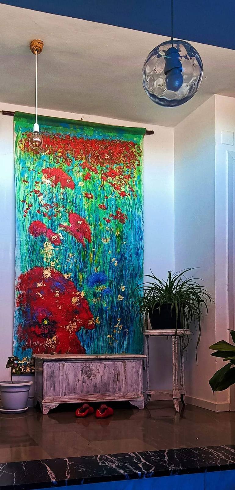 Original Abstract Expressionism Landscape Painting by Andrés Rueda