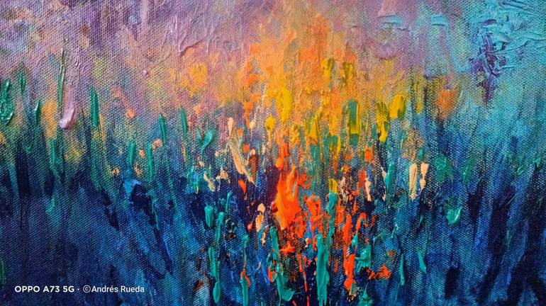 Original Abstract Expressionism Landscape Painting by Andrés Rueda