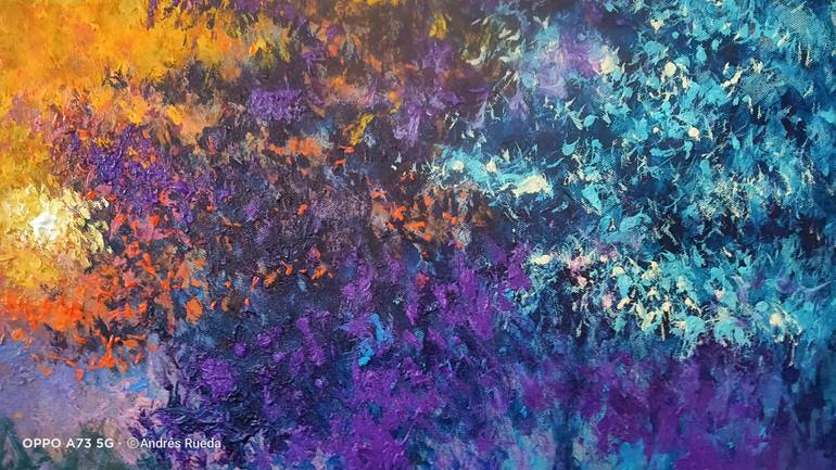 Original Abstract Expressionism Landscape Painting by Andrés Rueda