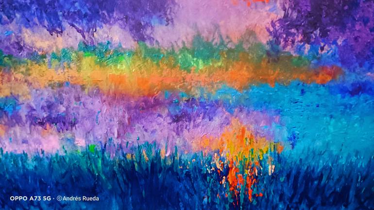 Original Abstract Expressionism Landscape Painting by Andrés Rueda