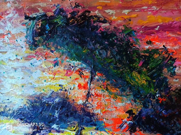 Original Abstract Expressionism Landscape Painting by Andrés Rueda